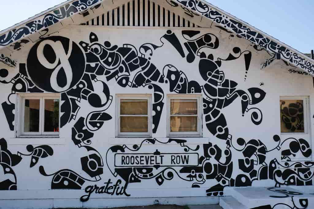 Free things to do in Phoenix, street art at Roosevelt Row